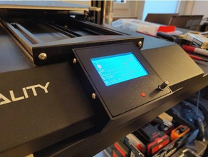 creality cr10s pro 12864 fixation d'écran 3d de l'imprimante pièces 128x64 cr-10 cr10s-pro ender 3d print model - Mito3D