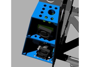 tatara steel frame electronics case 3d printer parts anet a6 3d print model - Mito3D