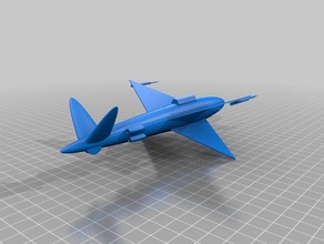 space fighter libellul 3d impressão 3d print model - Mito3D