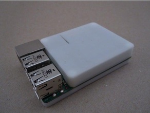 simple raspberry pi case electronics 3d print model - Mito3D