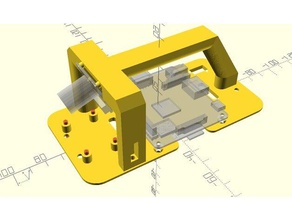 diyrobocar 128 escala placa de montagem robótica 3d print model - Mito3D