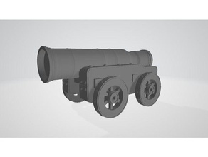 mons meg cannon dnd tabletop gaming 28mm games 28mmscale miniature miniatures blackpowder bombard prop tiles dungeon dungeons dragons fantasy medieval seige weapon pathfinder rpg terrain game scale model scatter wargame wargaming warhammer 3d print model - Mito3D