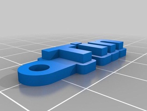 teneke Anahtarlık özelleştirilmiş 3d print model - Mito3D