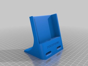 placé sur son support pocophone flip cover mobile cas de secousse stand pour téléphone f1 3d print model - Mito3D