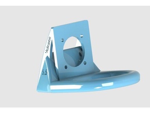 lerdge fanduct v55 e3dv6stock hotends 30mm fan holder printer accessories 3d print model - Mito3D
