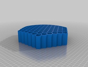 meine angepasste honeycomb-Bleistift-Halter Organisation 3d print model - Mito3D