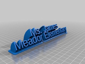 liberation sans office customized 3d print model - Mito3D