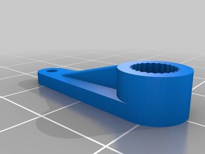 mon paramétrique personnalisé servo cornes bras hitec futaba actobotics tetrix la robotique 3d print model - Mito3D