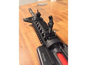 fuck sights sport outdoors assault rifle hands iron 3d print model - Mito3D