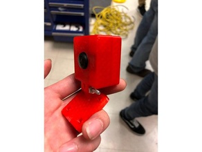 pel de 180 degrés fisheye camera cas montage support caméra objectif usb 3d print model - Mito3D