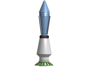 dvh mandalorianischen inspiriert Rakete v2 Requisiten boba fett jango star wars 3d print model - Mito3D