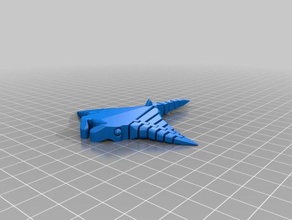 manta ray-flex - Spielzeug Spiel Zubehör artikuliert flexi flexible 3d print model - Mito3D