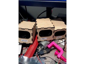 láser de corte partscomponents dispensador cajas la electrónica madera contrachapada abedul lasercut 3d print model - Mito3D