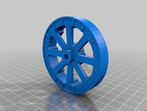 f4u corsair 70mm wheel hub rc vehicles 3dlabprint 3d print model - Mito3D