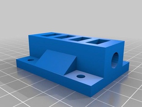 suport nut 8mm axis 3d printer parts homemade rbteck 3d print model - Mito3D