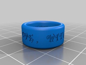 Liebe ring2 Ringe angepasst 3d print model - Mito3D