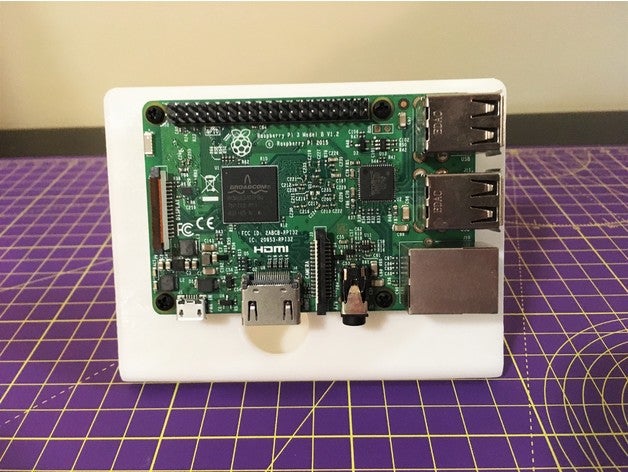 raspberry pi 3 b+ suporte eletrônica 3D print model - Mito3D