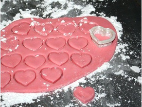cuore a forma di caramella cutter bonus ricetta cucina pranzo buttermints cookie il giorno san valentino 3d print model - Mito3D