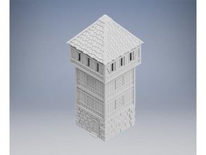 medieval wooden tower made tabletop gaming buildings structures 3d print model - Mito3D