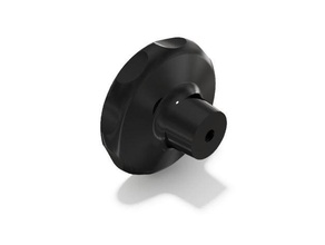 knop vis m6 le bricolage L'imprimante 3d L'impression noir poignée de inventeur bouton écrou rendu 3d print model - Mito3D