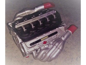 ferrari tipo 049 v10 parte final de la automoción 2000 coche motor ingeniería ultimaker 3d print model - Mito3D