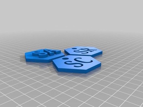 riasec code key chains 3d printing 3d print model - Mito3D