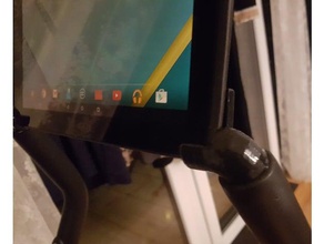tablet holder stand crosstrainer hometrainer 3d print model - Mito3D