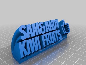 friend thankyou office customized 3d print model - Mito3D