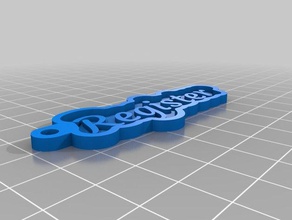 register keychains customized 3d print model - Mito3D