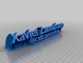 xavier zamuriano de la oficina personalizado 3d print model - Mito3D