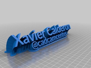 xavier calderon office personalizado 3d print model - Mito3D