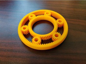 planetary gearset 02 mechanical toys fidget spinner toy herringbone 3d print model - Mito3D
