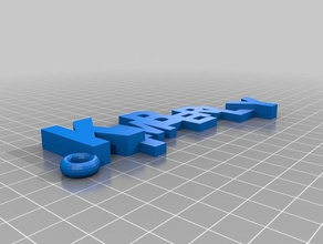 kimberly keychain 3d printing name okaqua 3d print model - Mito3D