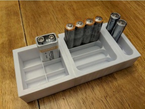 battery box builder containers holder customizer 3d print model - Mito3D