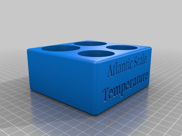 fixed point holder diy calibration part laboratory metrology temperature test temp 3D print model - Mito3D