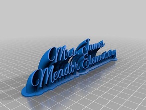 james neues Typenschild office angepasst 3d print model - Mito3D