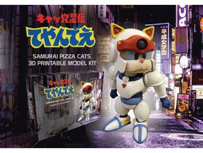 samurai pizza cats kit de modelo los robots 90 figura acción el anime dibujos animados fanart la estatuilla gundam animación japonesa manga mecha construcción modelos pintura plástico poseable a escala televisión juguete 3d print model - Mito3D