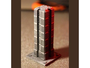 skyscraper building board games like monsterpocalypse buildings structures architecture boardgame brettspiel tabletop 3d print model - Mito3D