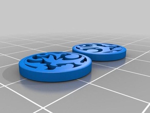 earringzepher aretes círculo joyería 3d print model - Mito3D