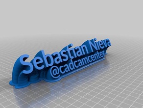 sebastian nieva office personalizzato 3d print model - Mito3D