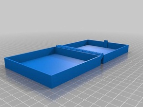 meine angepasste aufklappbaren box latch etwas parametric druckbaren einem Stück 3d drucken tests 3d print model - Mito3D