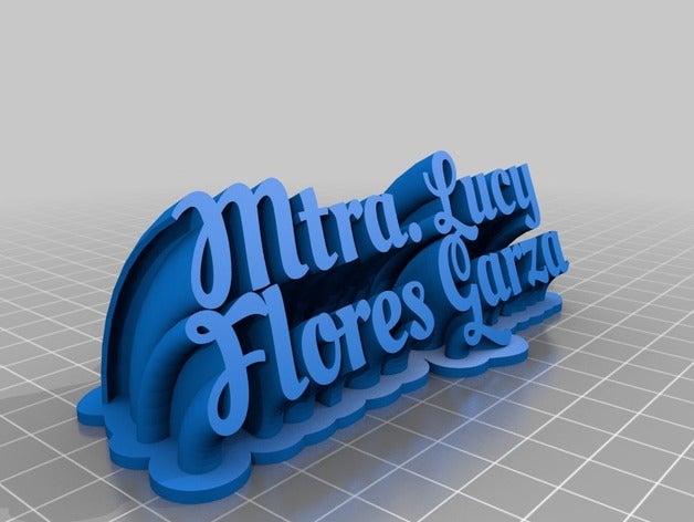 lucia 3 office personalizzato 3D print model - Mito3D