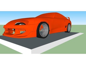 toyota supra corpo automotive 110 ender 3 rc auto scala sketchup 3d print model - Mito3D