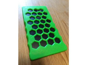 samsung j7 sky pro flexible case mobile phone filament grips honeycomb galaxy tpu 3d print model - Mito3D