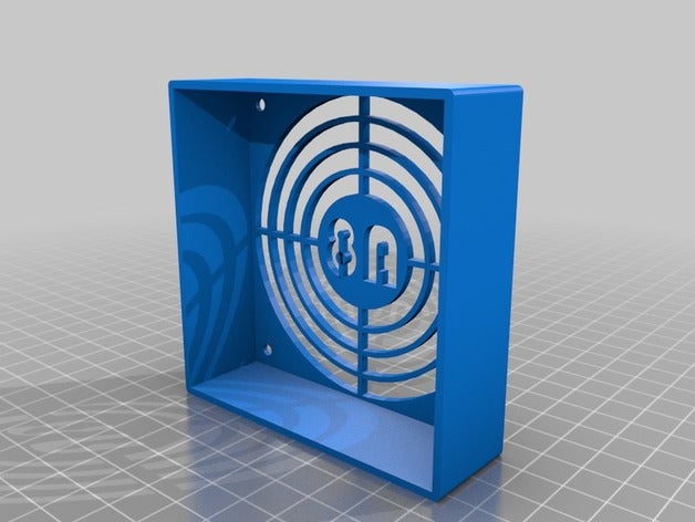 simple de 80 mm la tapa del ventilador anet a8 3d impresora accesorios 3D print model - Mito3D