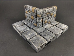 openforge 20 dungeon stone pillar internal corner toy game accessories dnd tiles miniatures openforge2 pathfinder rpg tabletop terrain 3d print model - Mito3D