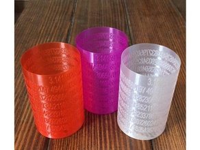 pi beer cozy vase mode kitchen dining 12 oz can holder huggie koozie pen cup spiral spiralize 3d print model - Mito3D