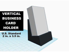 verticale de l'entreprise titulaire la carte bureau cartes d'affaires détenteurs moderne organisation du professionnel 3d print model - Mito3D