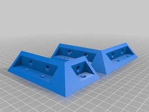 2x4 4x4 colchetes 3d impressão 3d print model - Mito3D
