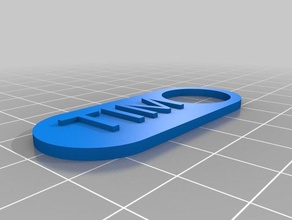 tim Anahtarlık özelleştirilmiş 3d print model - Mito3D